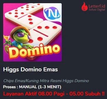 Top Up Higgs Domino 1M DANA